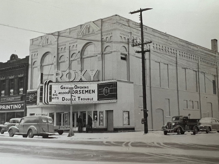 Roxy Theatre Bay City 1940 -photo by Al Johnson Roxy Theatre, Bay City
